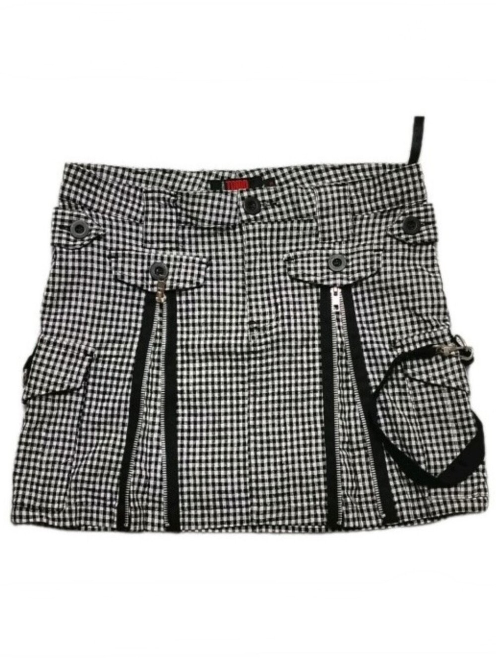 Vintage TRIPP 90's Y2K by Daang Goodman Black/White Checkered Skirt Medium